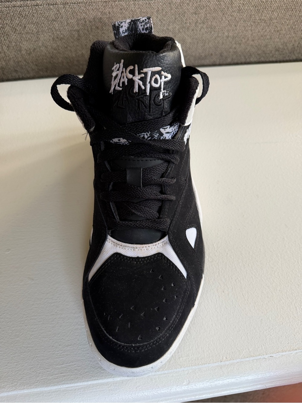 2014 Reebok Blacktop Boulevard Black/White Size 13 - Picture 3 of 3